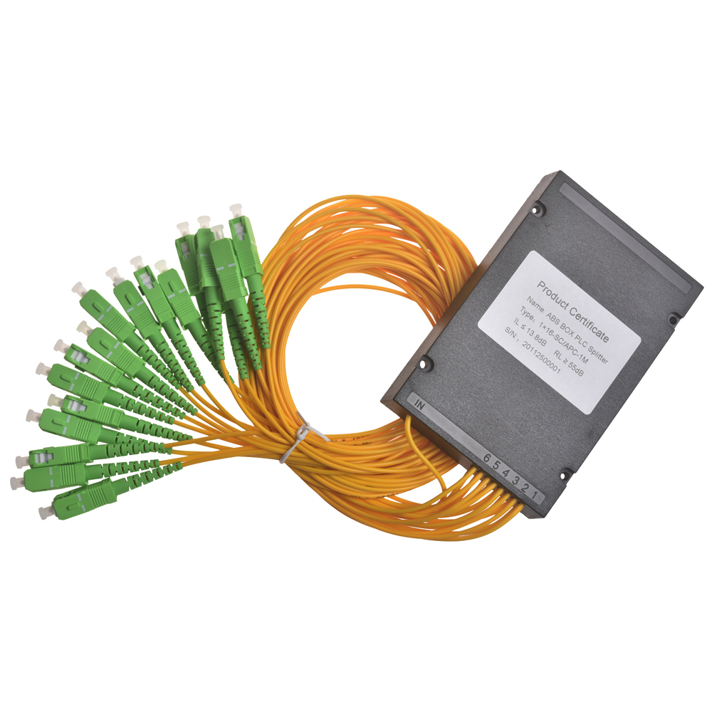 GSG-1x16-SC APC Fiber Optic PLC splitter